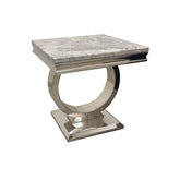 Arriana Light Grey Lamp Table