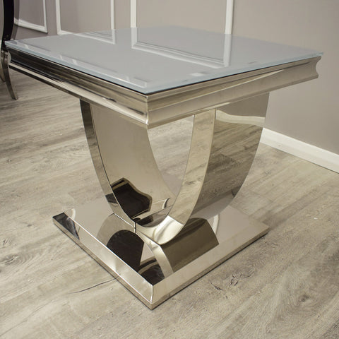 Arial Grey Lamp Table