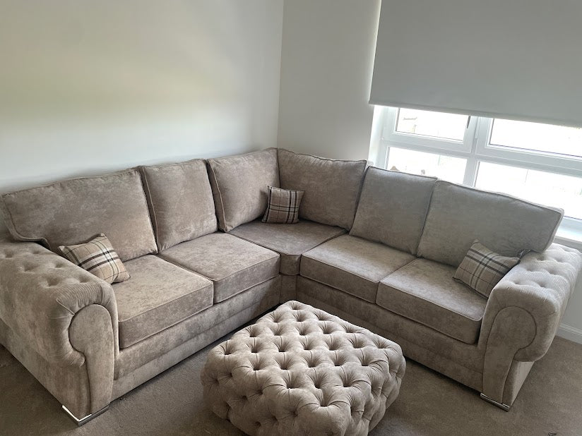 Vinion Fullback 2C2 Mink + Chester Footstool