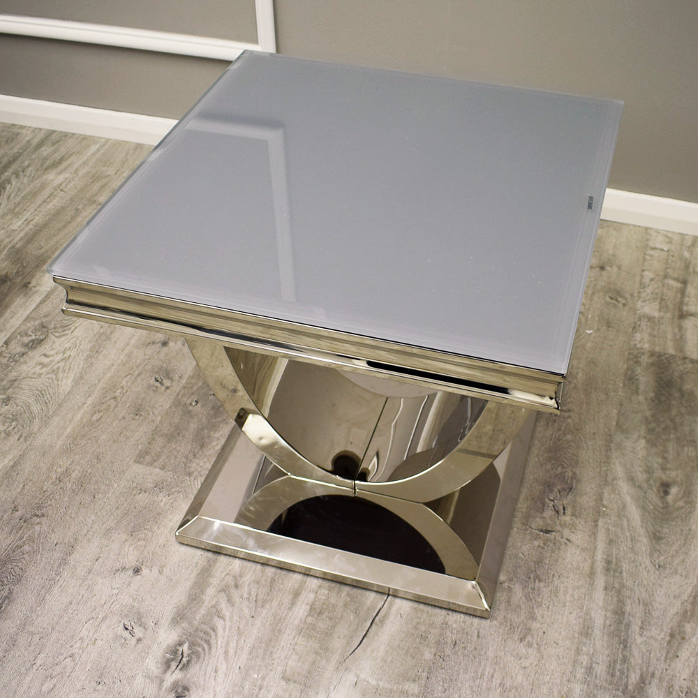 Arial Grey Lamp Table