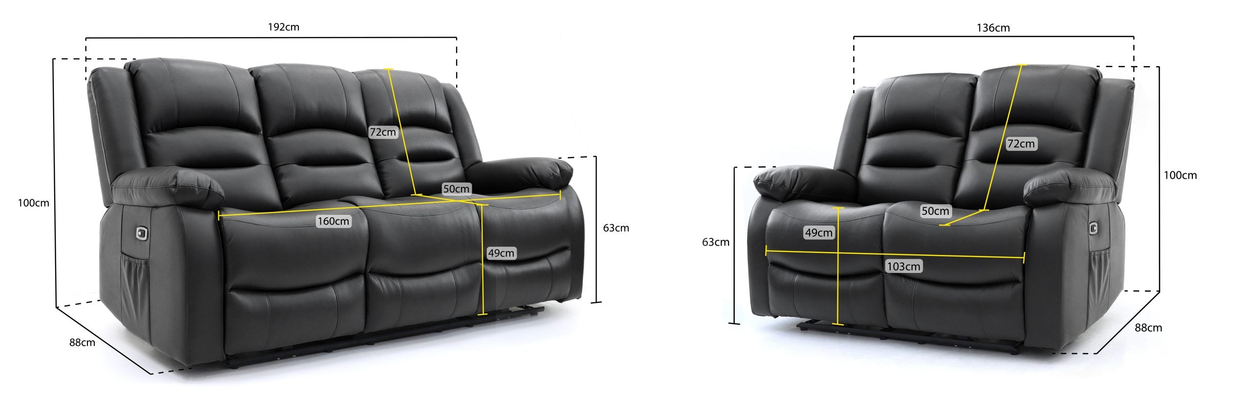 Alva Power Recliner Sofa 3+2