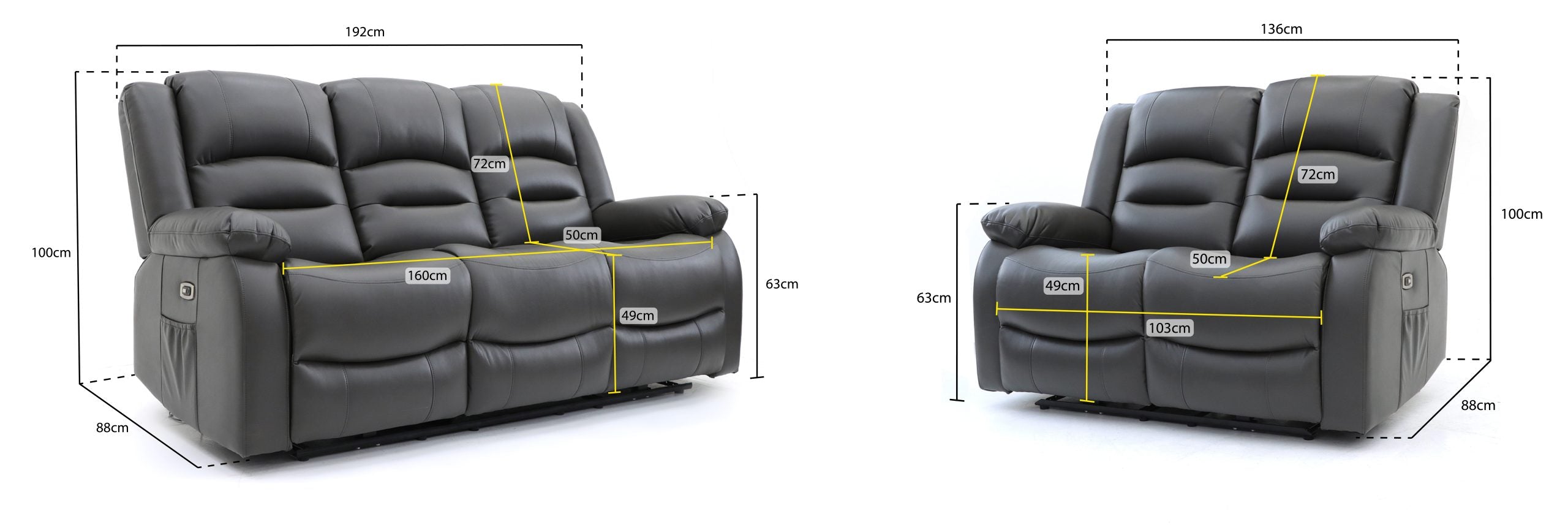 Alva Power Recliner Sofa 3+2