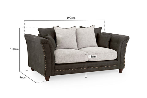 Bella Sofa Grey 2 Seater