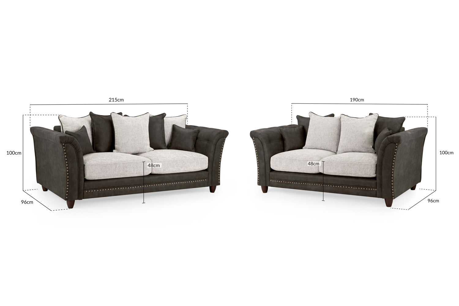 Bella Sofa Grey 3+2 Set