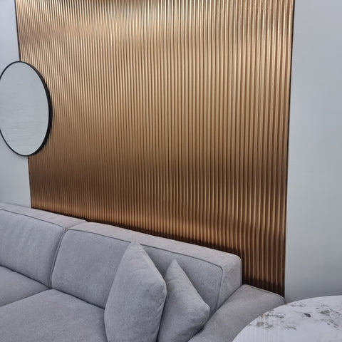 Gold Fluted Wall pannels