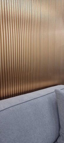 Gold Fluted Wall pannels