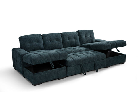 Palmero Fullback U Shape Sofa Bed