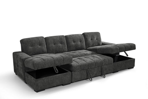 Palmero Fullback U Shape Sofa Bed