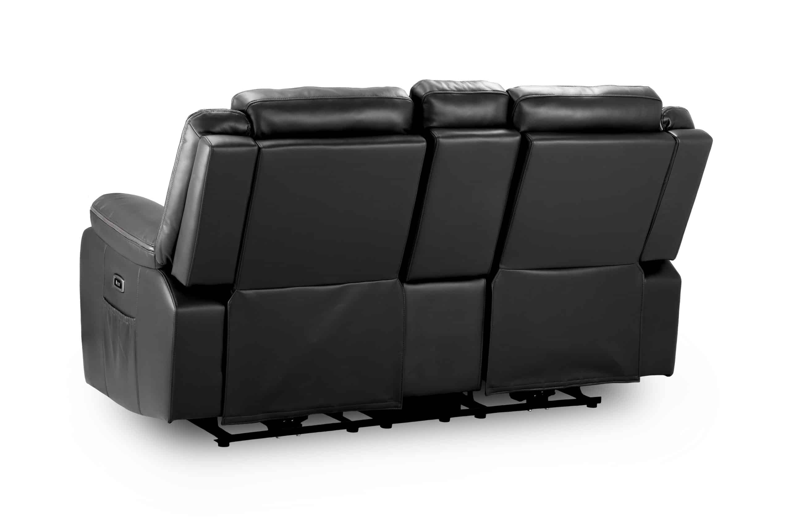 Harald Power Recliner Black 2 seater