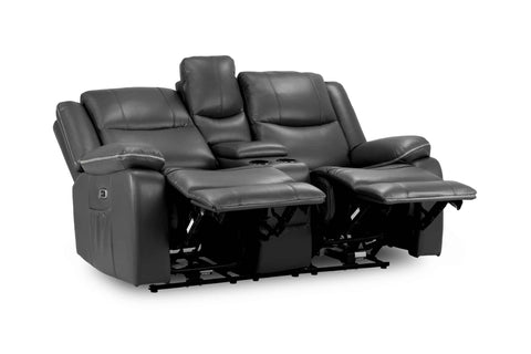 Harald Power Recliner Black 2 seater