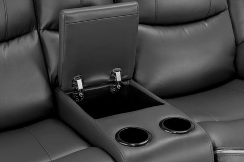 Harald Power Recliner Black 2 seater