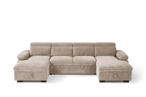 Hudson Fullback U Shape Sofa Bed