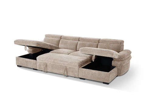 Hudson Fullback U Shape Sofa Bed