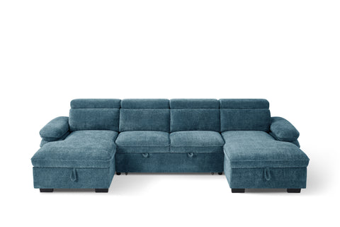 Hudson Fullback U Shape Sofa Bed