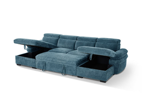 Hudson Fullback U Shape Sofa Bed