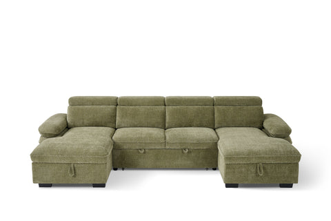 Hudson Fullback U Shape Sofa Bed