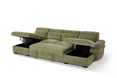 Hudson Fullback U Shape Sofa Bed