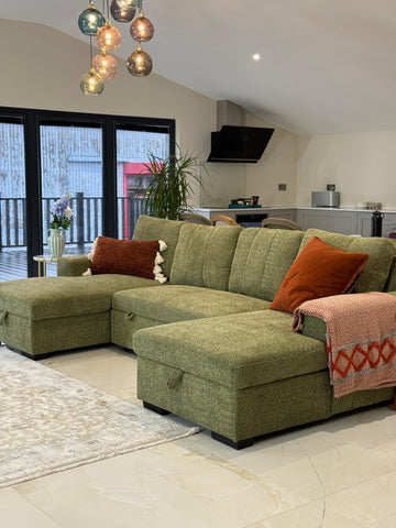Como Fullback U Shape Sofa Bed