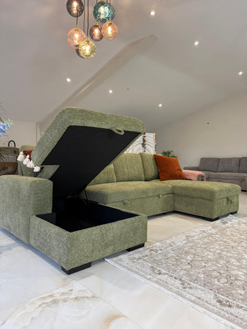 Como Fullback U Shape Sofa Bed