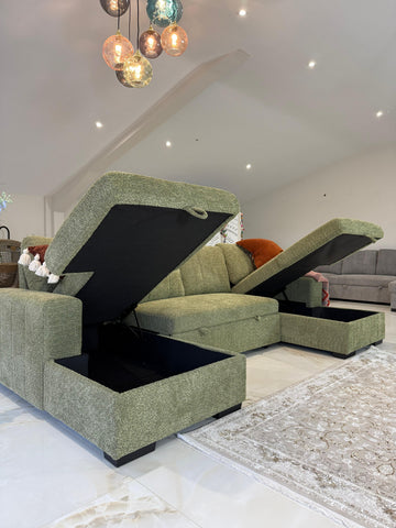 Como Fullback U Shape Sofa Bed