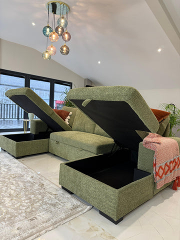 Como Fullback U Shape Sofa Bed