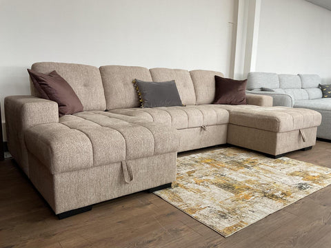 Palmero Fullback U Shape Sofa Bed