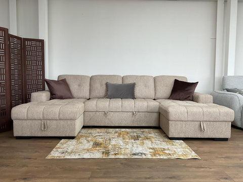 Palmero Fullback U Shape Sofa Bed