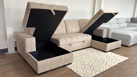 Palmero Fullback U Shape Sofa Bed