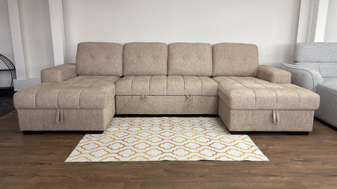 Palmero Fullback U Shape Sofa Bed