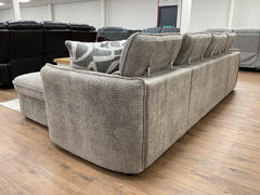 Capri U-shaped sofa bed viewed from the rear, showing its adjustable backrests