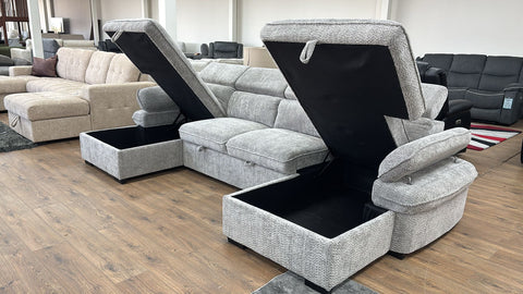 Hudson Fullback U Shape Sofa Bed
