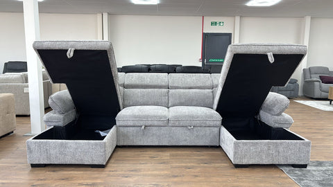 Hudson Fullback U Shape Sofa Bed