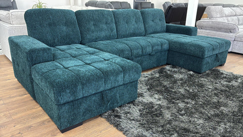 Palmero Fullback U Shape Sofa Bed