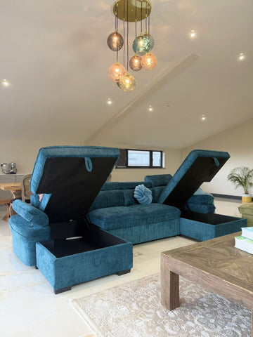 Hudson Fullback U Shape Sofa Bed