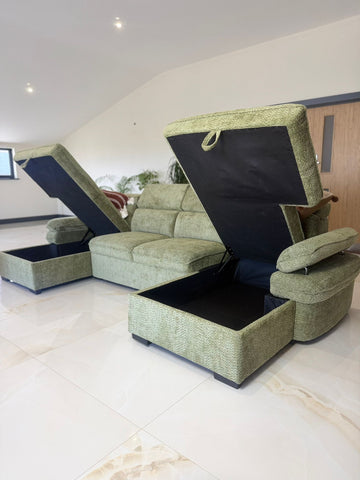 Hudson Fullback U Shape Sofa Bed