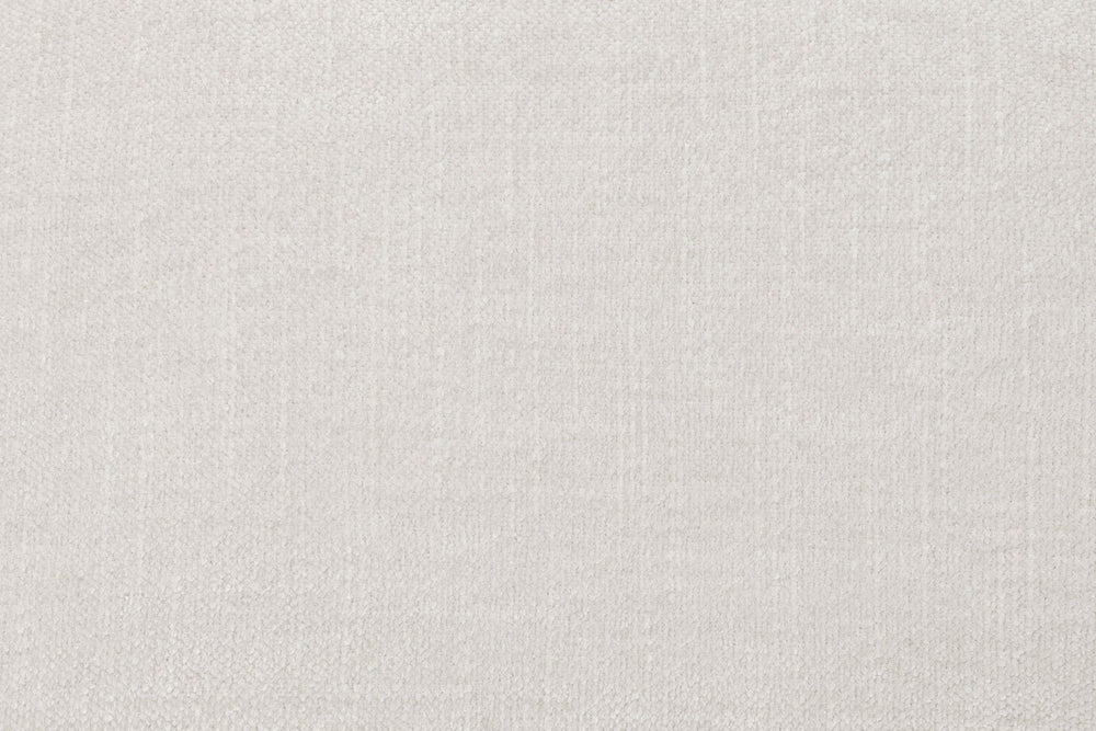 Close-up of the corner sofa's fine woven cream upholstery