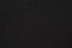 Close-up of the sofa's dark gray woven upholstery fabric