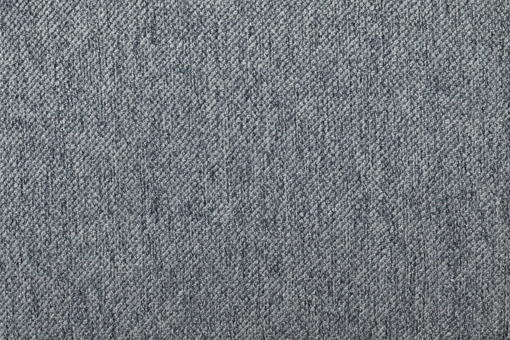 Close-up of the gray woven upholstery on the Linden power recliner