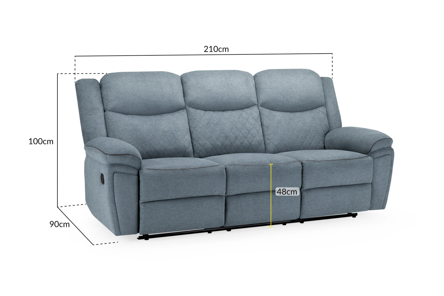 Myra Recliner Sofa 3 Seater
