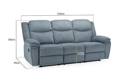 Myra Recliner Sofa 3 Seater