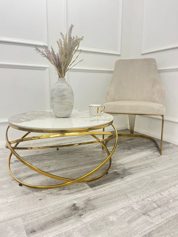 Set of 2 Chelmsford Velvet Chrome Frame Dining Chair