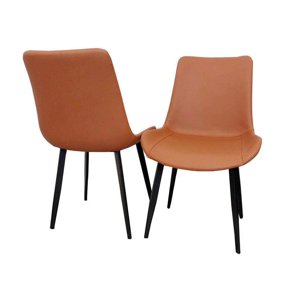 Set of 2 Remus Leather Dining Chairs
