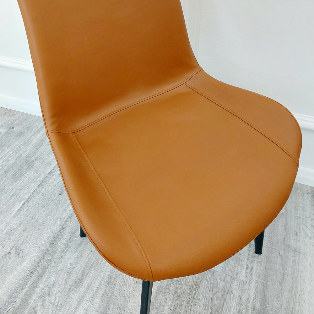 Set of 2 Remus Leather Dining Chairs