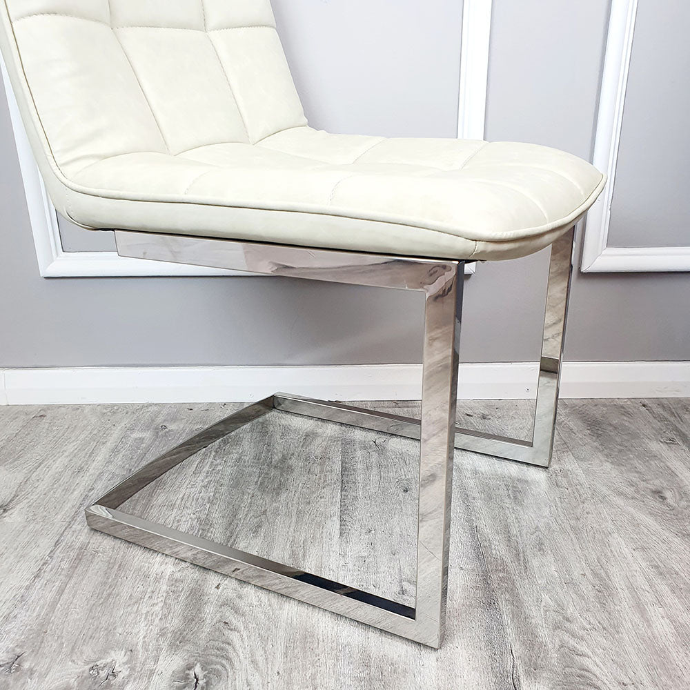 Set of 2 Tara Faux Leather Dining Chair