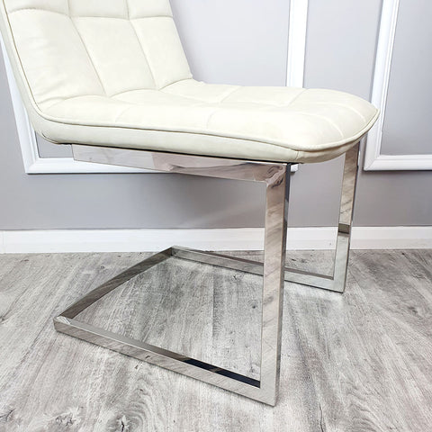 Set of 2 Tara Faux Leather Dining Chair