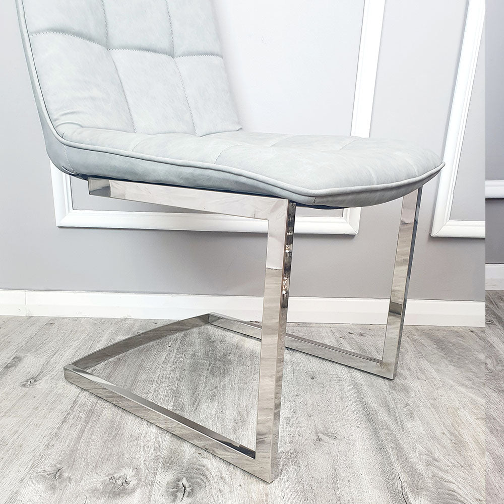 Set of 2 Tara Faux Leather Dining Chair