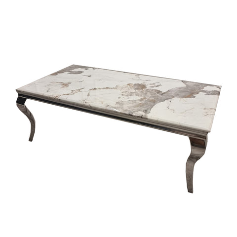 Louis Chrome Dining Table Regular