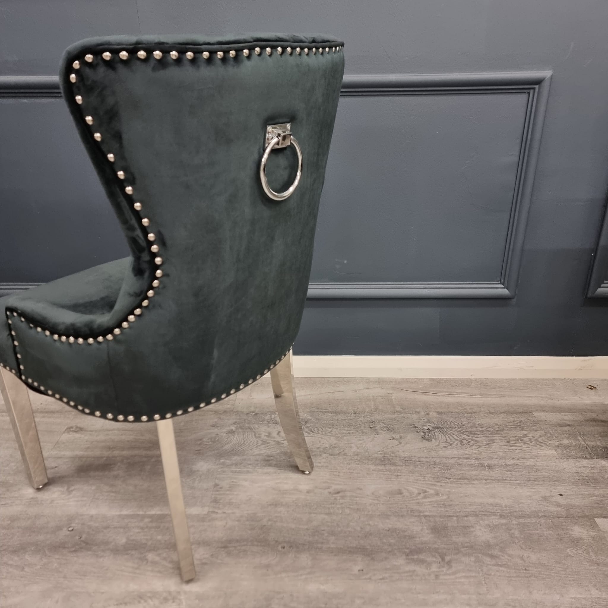 Set of 2 Black Velvet Megan Promo Chairs