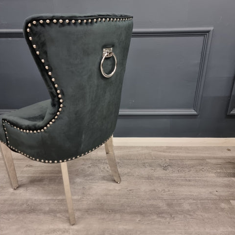 Set of 2 Black Velvet Megan Promo Chairs