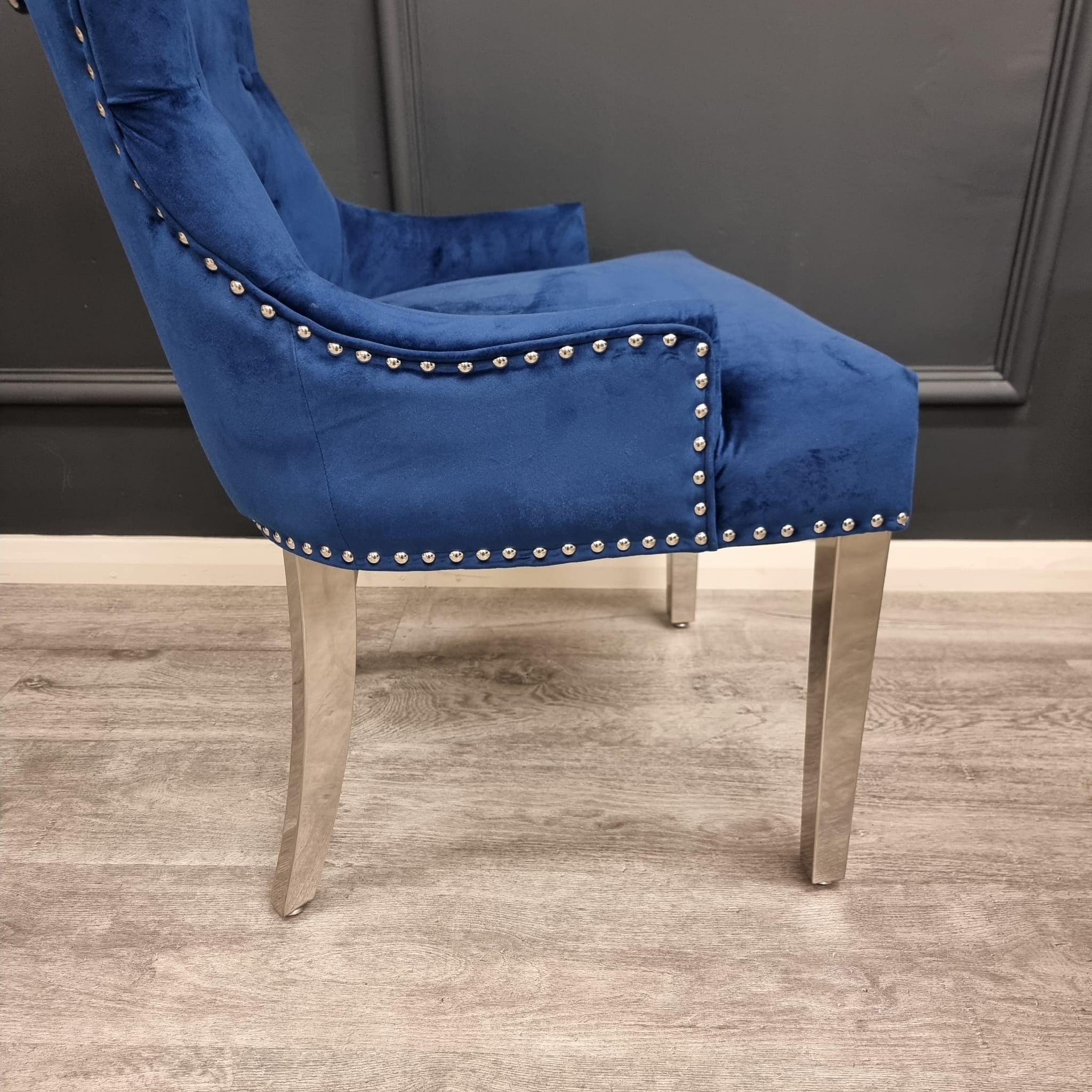 Set of 2 Blue Velvet Megan Promo Chairs
